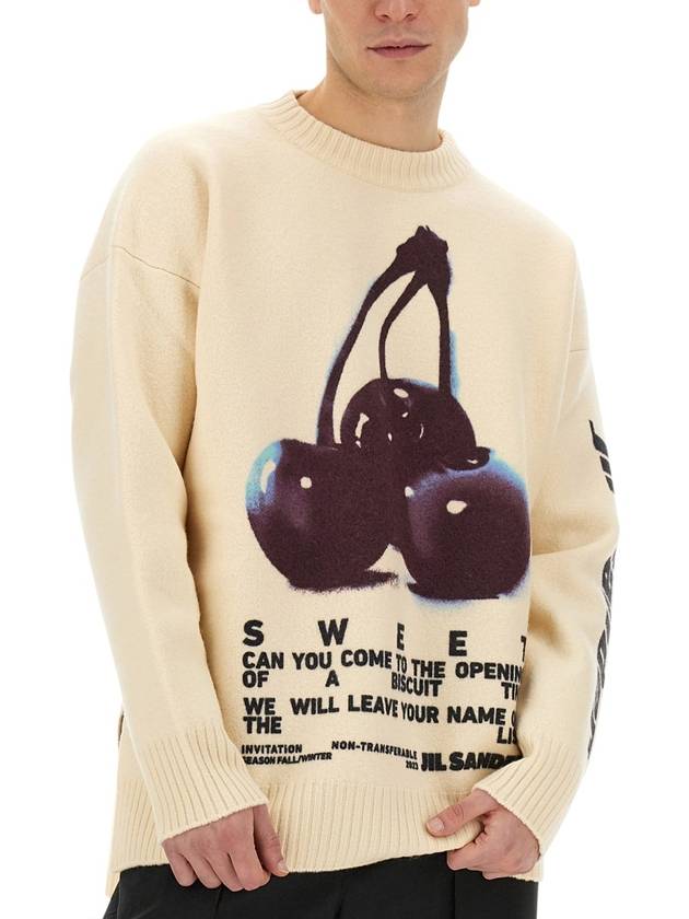 Logo Print Wool Sweater J21GP0137J14661 - JIL SANDER - BALAAN 5