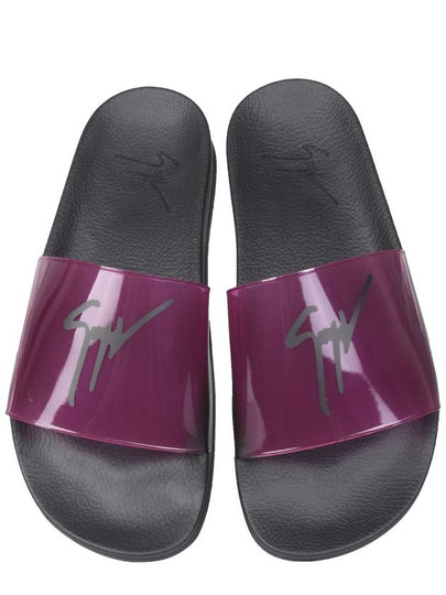 SLIDE SANDALS WITH LOGO - GIUSEPPE ZANOTTI - BALAAN 2