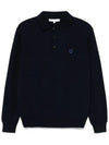 Maison Kitsune Bold Fox Head Patch Men s Wool Polo Knit MM00211 P476 - POLO RALPH LAUREN - BALAAN 1