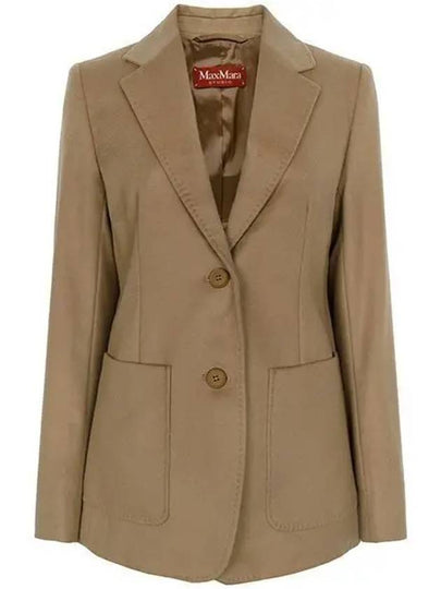 Clan Wool Tailored Jacket Camel - MAX MARA - BALAAN 2