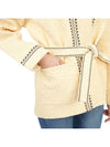 Women's Terenzio Belt Pocket Cotton Jacket Beige - VANESSA BRUNO - BALAAN 11