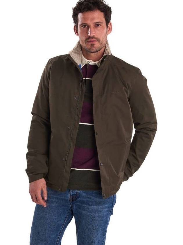 Scout Fleece Jacket Dark Olive - BARBOUR - BALAAN 3