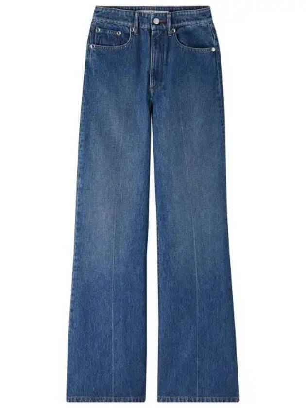 Clinteau High Rise Wide Jeans Stonewashed Indigo - A.P.C. - BALAAN 2