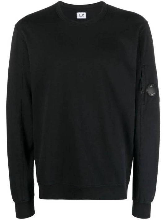 Light Fleece Sweatshirt Black - CP COMPANY - BALAAN 1
