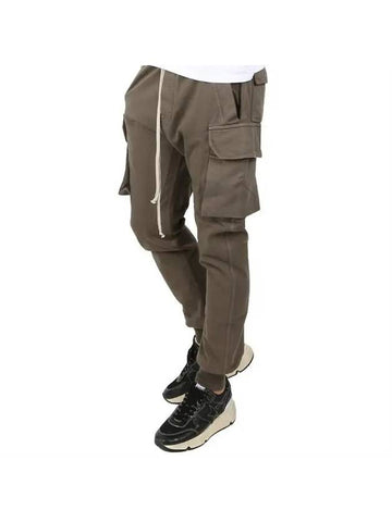 Dark Shadow Mastodon Cut Cargo Cotton Track Pants Dust - RICK OWENS - BALAAN 1