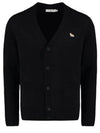 Baby Fox Patch Cosy Cardigan Black - MAISON KITSUNE - BALAAN 2