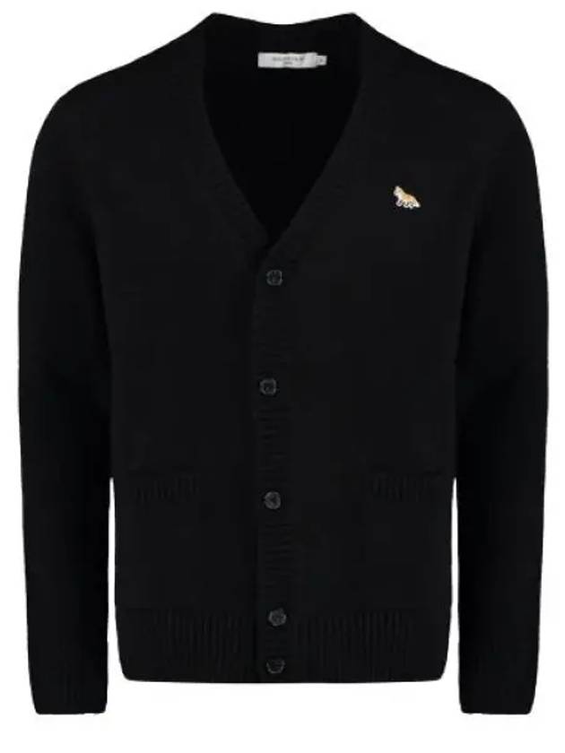 Baby Fox Patch Cosy Cardigan Black - MAISON KITSUNE - BALAAN 2