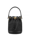 Monogram Small Bucket Bag Black - TORY BURCH - BALAAN 2