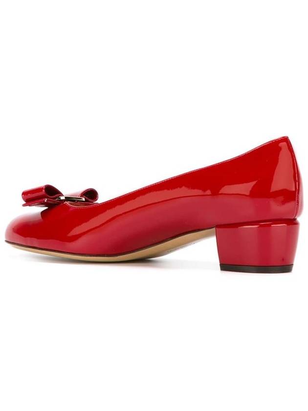 Vara Bow Patent Pumps Red - SALVATORE FERRAGAMO - BALAAN 4