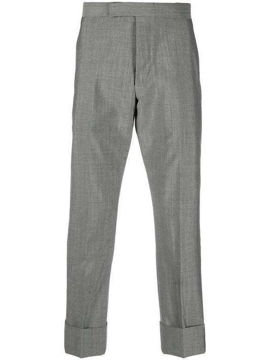 Men's Mid Rise Tailored Slacks Gray - THOM BROWNE - BALAAN.