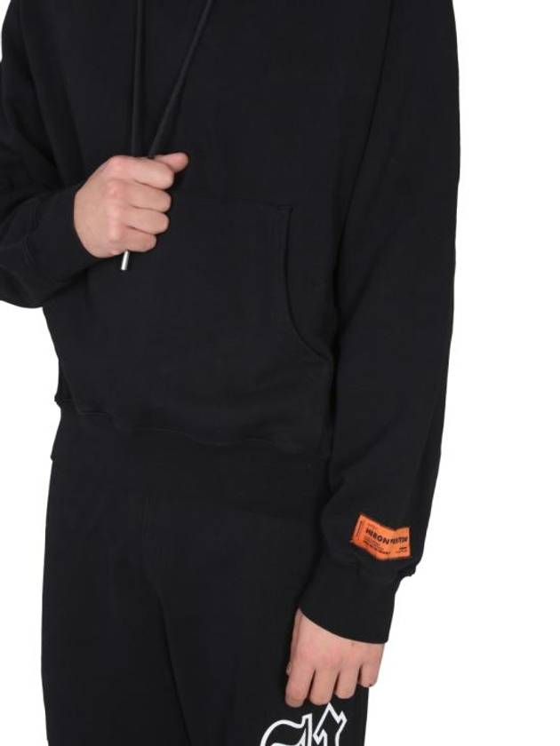 hooded sweatshirt HMBB024C99JER001 1000 black - HERON PRESTON - BALAAN 5