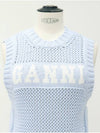 Sky blue knit sleeveless - GANNI - BALAAN 3