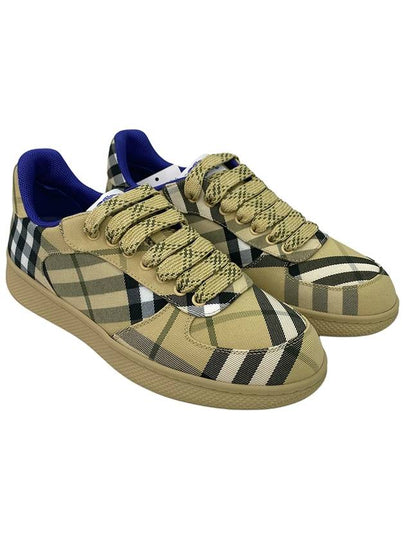 Check Low Top Sneakers Beige - BURBERRY - BALAAN 2