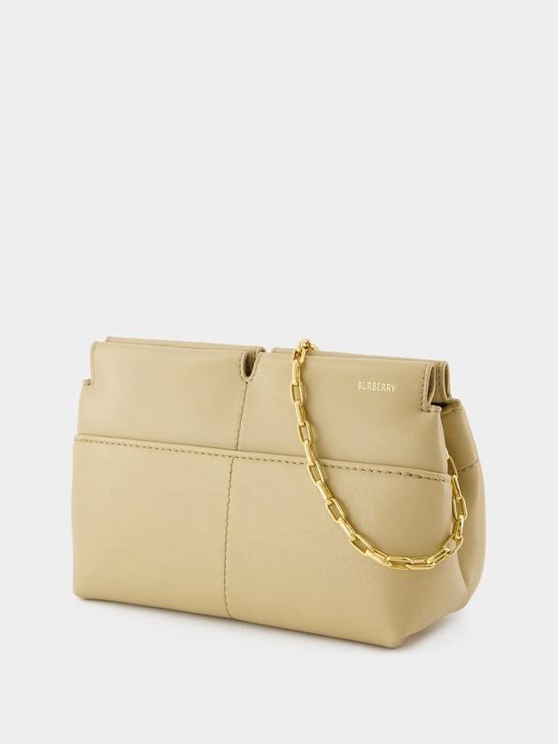 Small Snip Clutch - Burberry - Leather - Beige - BURBERRY - BALAAN 2