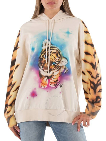 tiger print hooded top beige - STELLA MCCARTNEY - BALAAN 2