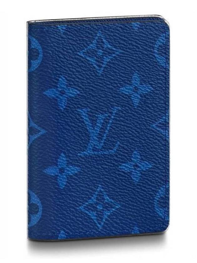 Men's Pocket Organizer Card Wallet Blue - LOUIS VUITTON - BALAAN 2