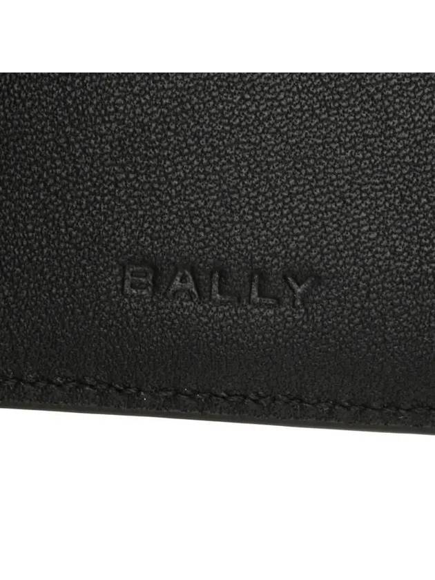 Ribbon Leather Card Wallet Black - BALLY - BALAAN 7