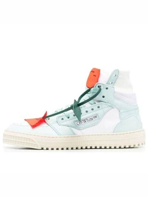 Off Court 3.0 Leather High Top Sneakers White Green - OFF WHITE - BALAAN 2