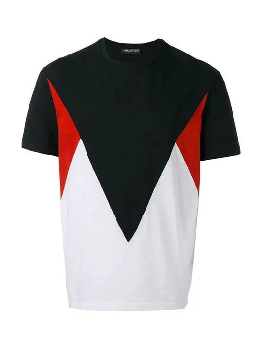 Triangle short sleeve t shirt BJT224 E553C 1141 - NEIL BARRETT - BALAAN 2