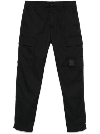 Technical Panama Ergonomic Cargo Straight Pants Black - CP COMPANY - BALAAN 1