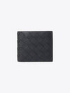 Intrecciato Leather Half Wallet Black - BOTTEGA VENETA - BALAAN 2