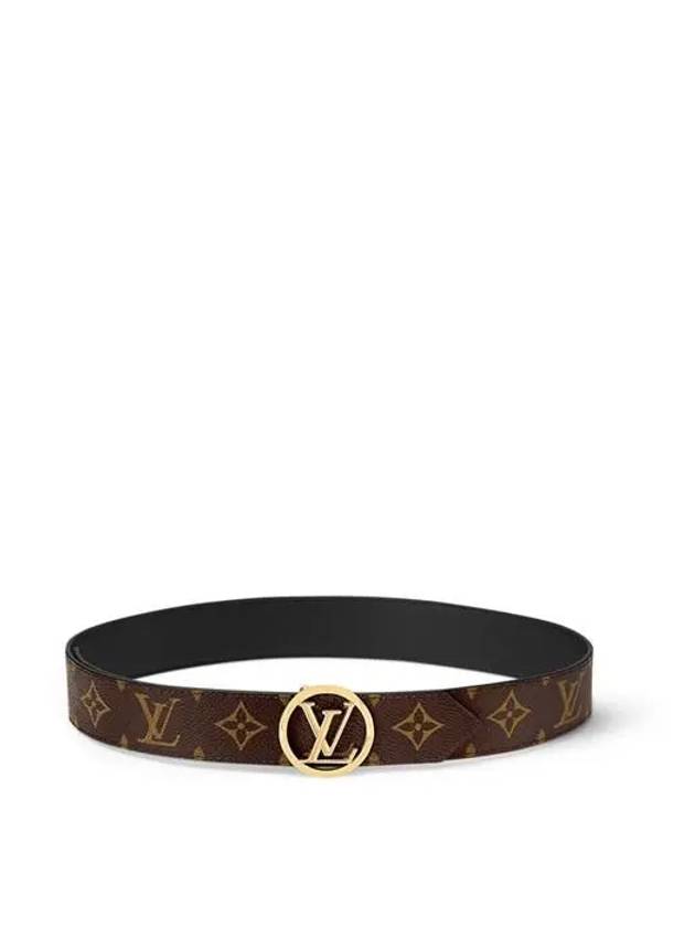 LV Circle 35mm Reversible Belt Brown - LOUIS VUITTON - BALAAN 3