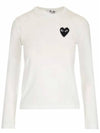 Logo Waffen Long Sleeve T-Shirt White - COMME DES GARCONS - BALAAN 1