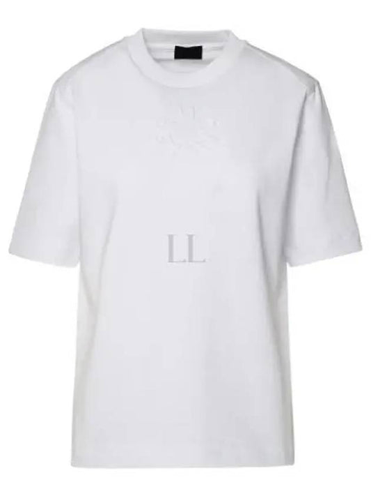 Embossed Logo Short Sleeve T-Shirt White - MONCLER - BALAAN 2