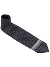 All Over Logo Silk Jacquard Tie Black - VIVIENNE WESTWOOD - BALAAN 3