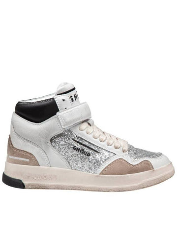 Ghōud Sneakers With Multilayer Upper Is Made Of Soft Leather Treated With Glitter Detail - GHOUD - BALAAN 1