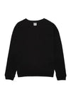 Basic Organic Cotton Fleece Sweatshirt Black - BASERANGE - BALAAN 2