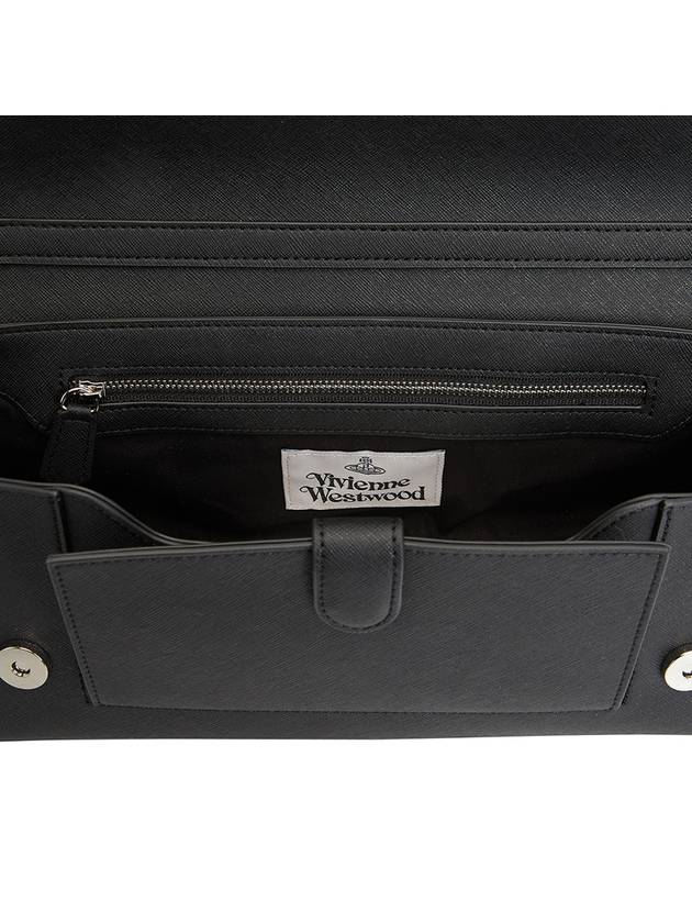 Hazel Large Shoulder Bag Black - VIVIENNE WESTWOOD - BALAAN 9