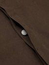 Hidden button soft cotton trucker jacket BROWN - WEST GRAND BOULEVARD - BALAAN 7