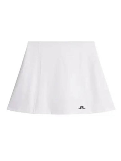 Kayla Logo Print Skirt White - J.LINDEBERG - BALAAN 2