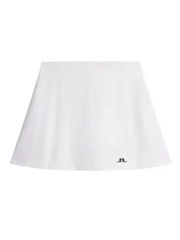 Kayla Logo Print Skirt White - J.LINDEBERG - BALAAN 1