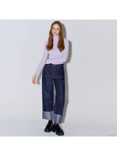 Roll Up Raw Denim Pants Dark Indigo - OPENING SUNSHINE - BALAAN 2