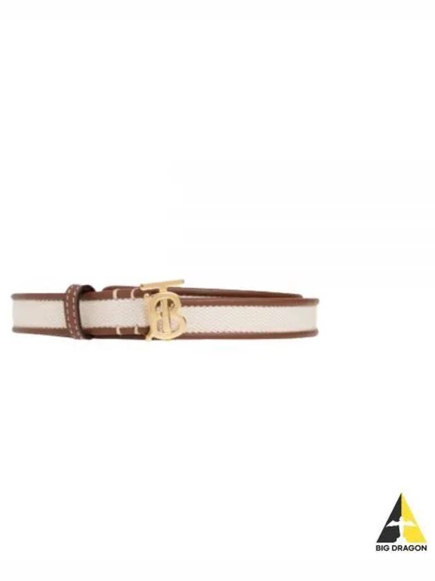 TB Logo Leather Belt Brown - BURBERRY - BALAAN 2