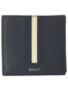 RBN Logo Stripe Half Wallet Black - BALLY - BALAAN 3