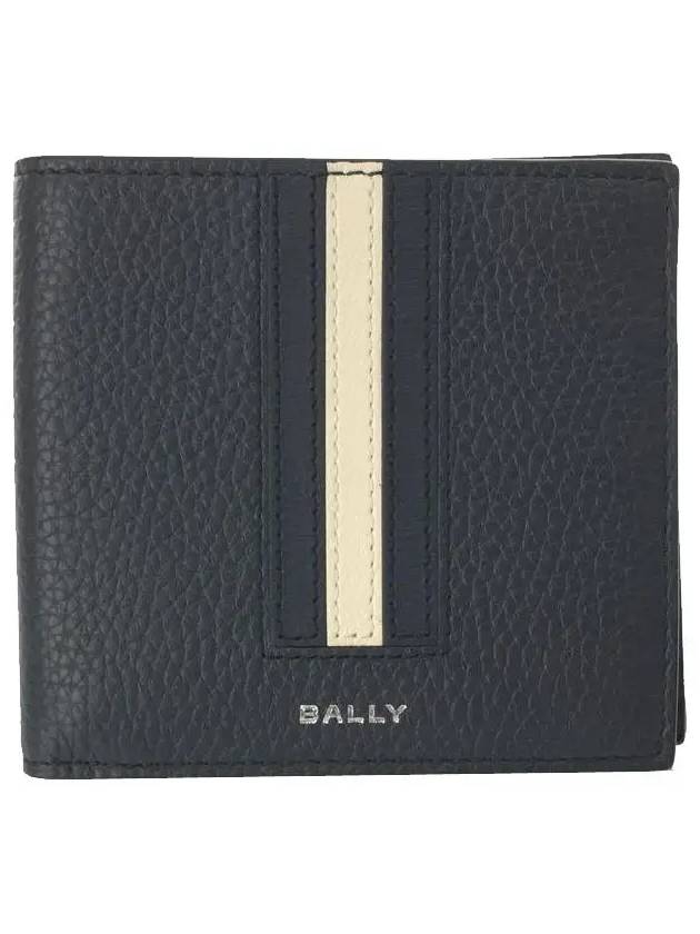 RBN Logo Stripe Half Wallet Black - BALLY - BALAAN 3