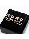 stud earrings metal gold black - CHANEL - BALAAN 10