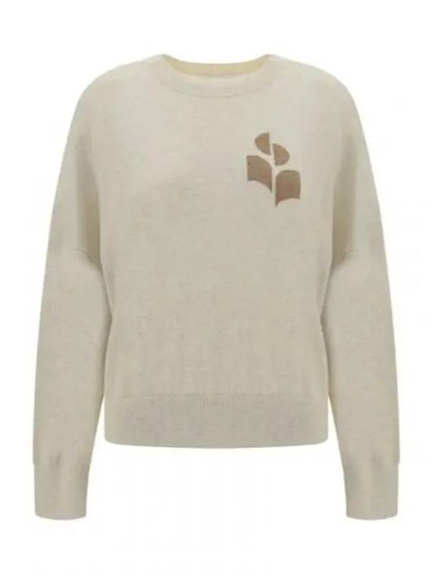 Marisans Logo Knit Top Light Grey - ISABEL MARANT - BALAAN 2