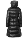 Selenga Logo Patch Long Down Padding Black - MONCLER - BALAAN 3