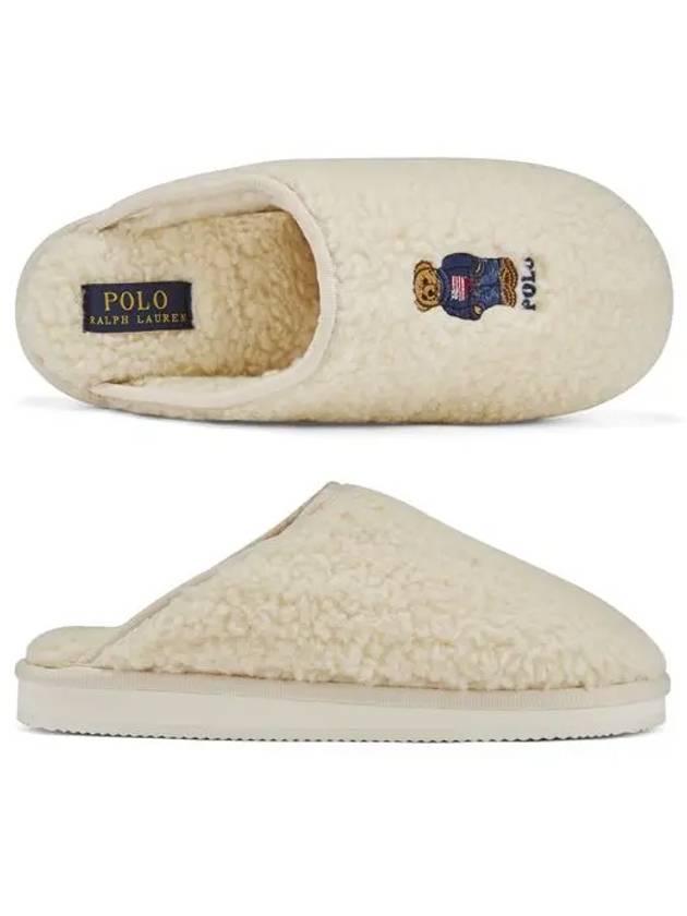 Kayleigh Scuff II Bear Mule Ivory - POLO RALPH LAUREN - BALAAN 3