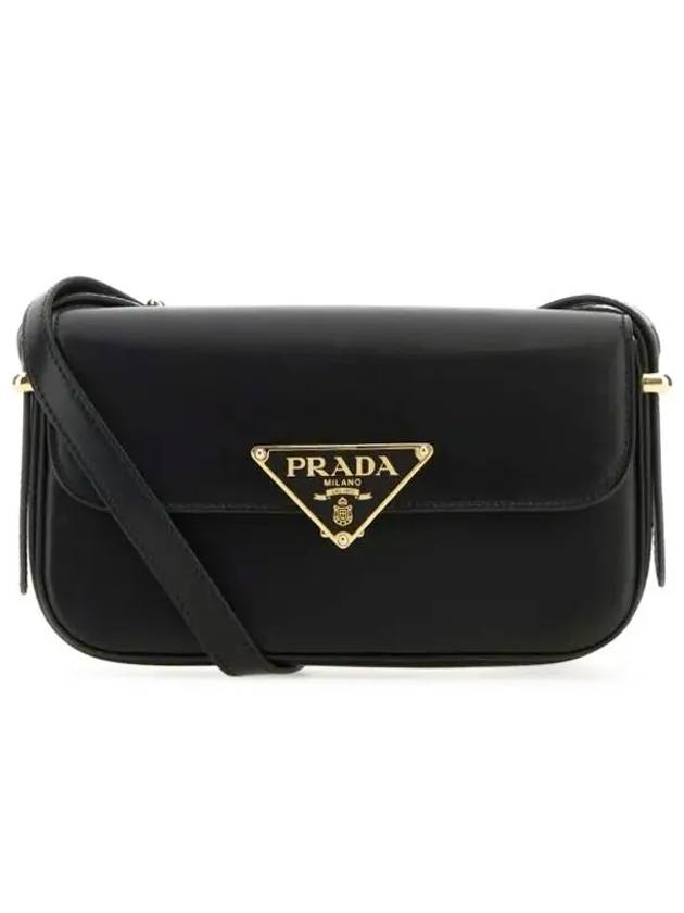 Leather Shoulder Bag Black - PRADA - BALAAN 2