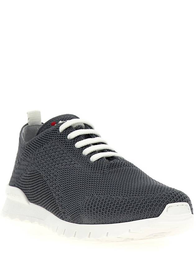 Fit Knit Low Top Sneakers Grey - KITON - BALAAN 3