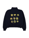 Men's Print Zip-up Jacket Navy - STOCKHOLM SYNDROME - BALAAN 2