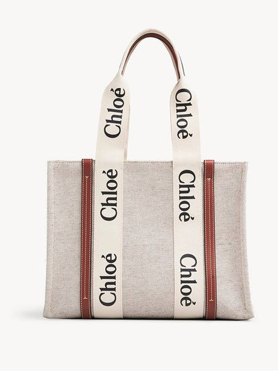 Woody Medium Tote Bag Beige - CHLOE - BALAAN 2