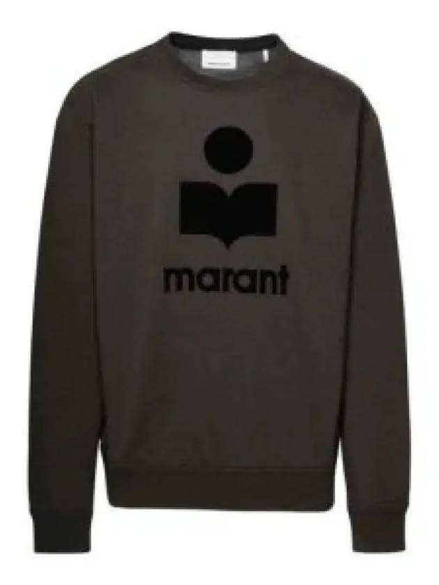 Mikoy Big Logo Cotton Sweatshirt Faded Black - ISABEL MARANT - BALAAN 2