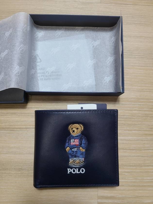 Polo Bear leather wallet bifold wallet - POLO RALPH LAUREN - BALAAN 3