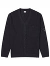 Lens Detail Cotton Cardigan Navy - CP COMPANY - BALAAN 2